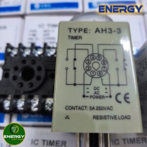 Rơle thời gian CKC AH3-3 Timer CKC AH3-3 220V 30s 60s + Đến 8 Chân – Thiết Bị Điện ENERGY