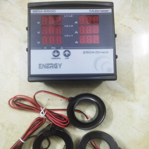 Thiết Bị Điện ENERGY SEM-250D Đồng Hồ Đo Vạn Năng được thiết kế màn hình hiển thị 3 đoạn, Điện áp & Ampe